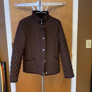 Brown puffer jacket
